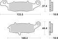 886LS PASTILHAS TRAVAO SBS SUZUKI M1500/1800/KAWASAKI VN900/1500/1600 TRAS