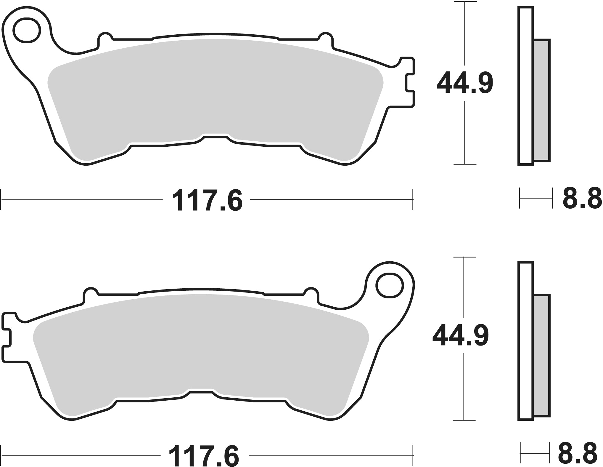 192HF PASTILHAS TRAVAO SBS HONDA SH300i FRT