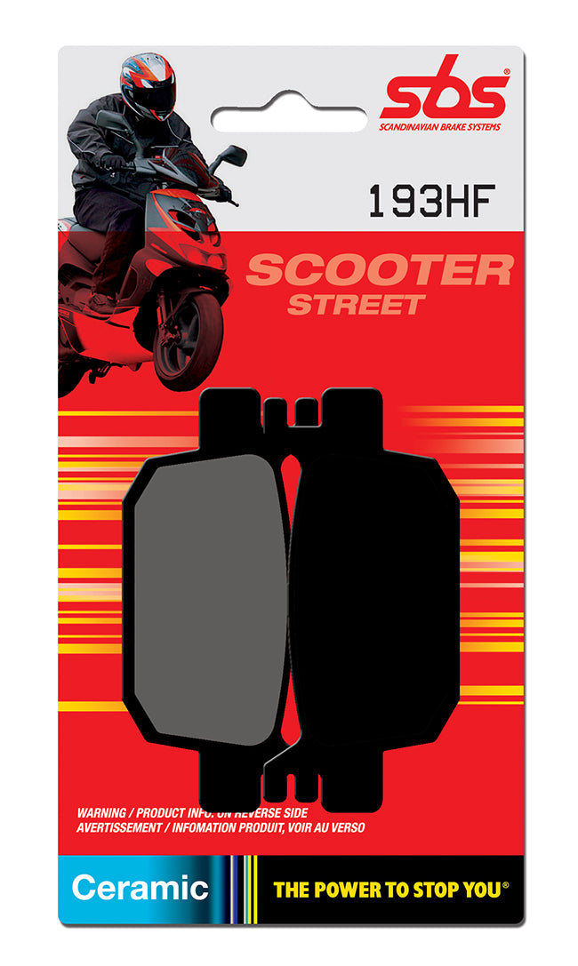 193HF PASTILHAS TRAVAO SBS HONDA SH300i TRAS