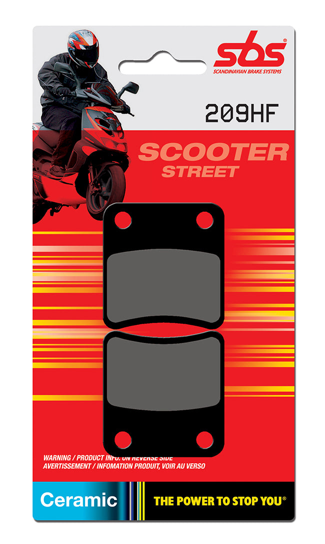 209HF PASTILHAS TRAVAO SBS PIAGGIO MP3, BMW600 SPORT/GT, FJS400