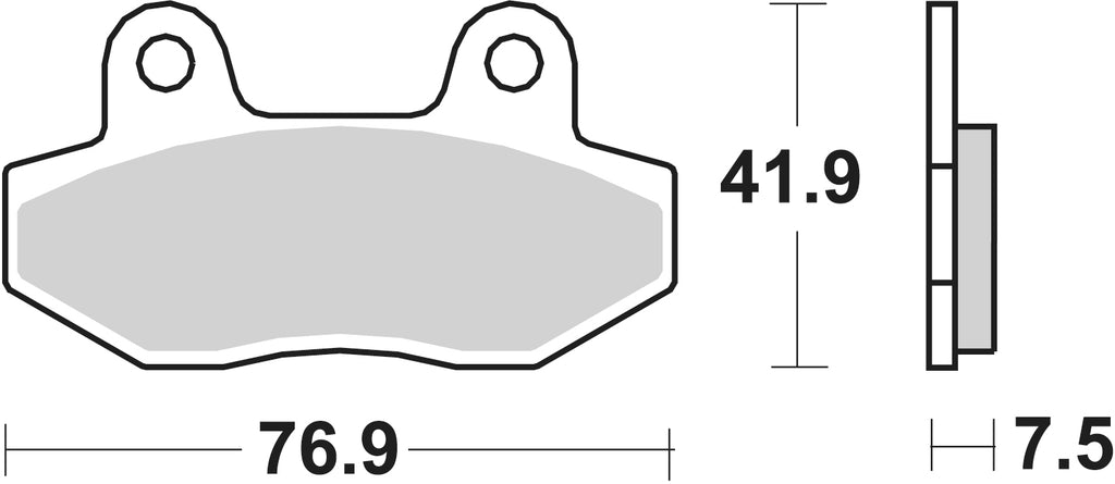 200CT PASTILHAS TRAVAO SBS PEUGEOT SPEEDFIGHT, KEEWAY RY8