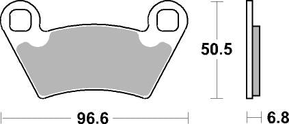 800SI PASTILHAS TRAVAO SBS POLARIS RZR800/RANGER 12