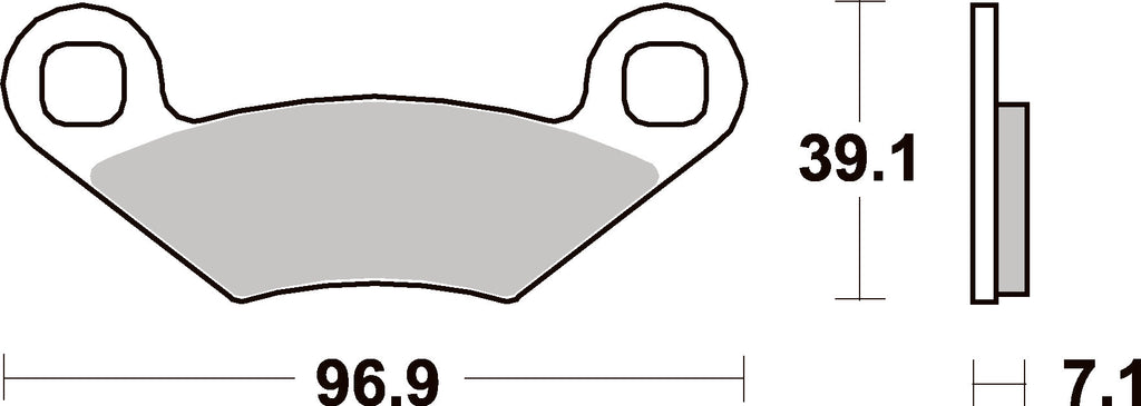 642SI PASTILHAS TRAVAO SBS POLARIS RZR800/570, OUTLAW450/525