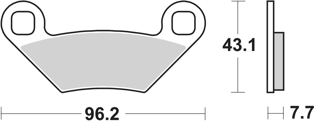 899SI PASTILHAS TRAVAO SBS POLARIS SPORTSMAN 550/850 FT/TR