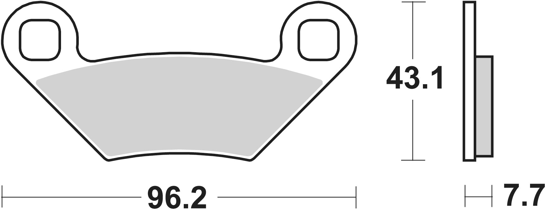 899SI PASTILHAS TRAVAO SBS POLARIS SPORTSMAN 550/850 FT/TR