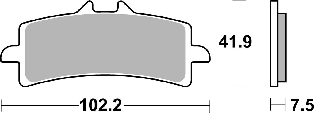 841DC PASTILHAS TRAVAO SBS GSXR1000 2012