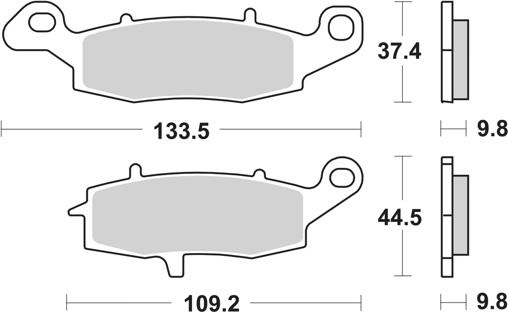 920LS PASTILHAS TRAVAO SBS SUZUKI C1800R,M1800R/R2 TRAS