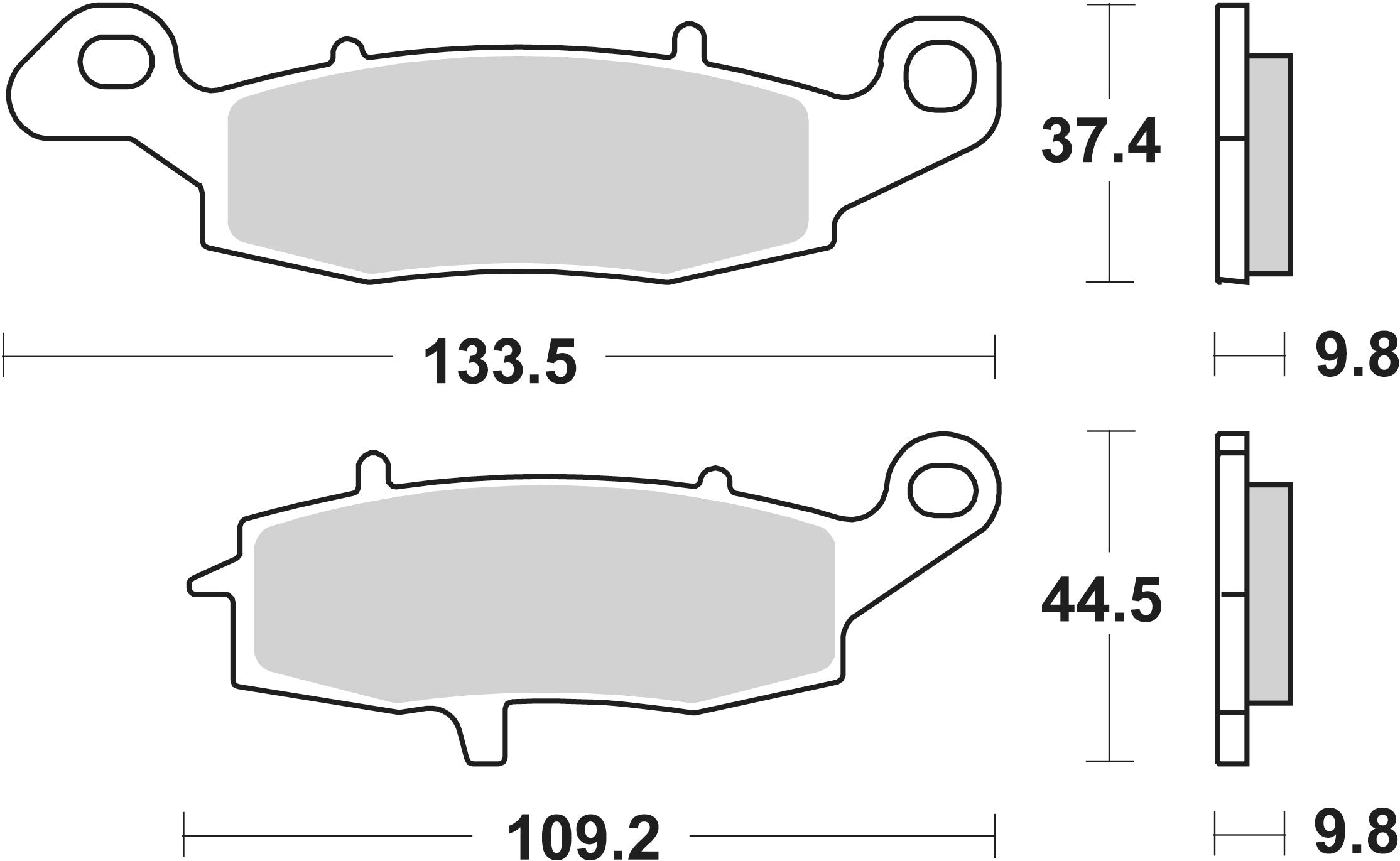 920LS PASTILHAS TRAVAO SBS SUZUKI C1800R,M1800R/R2 TRAS