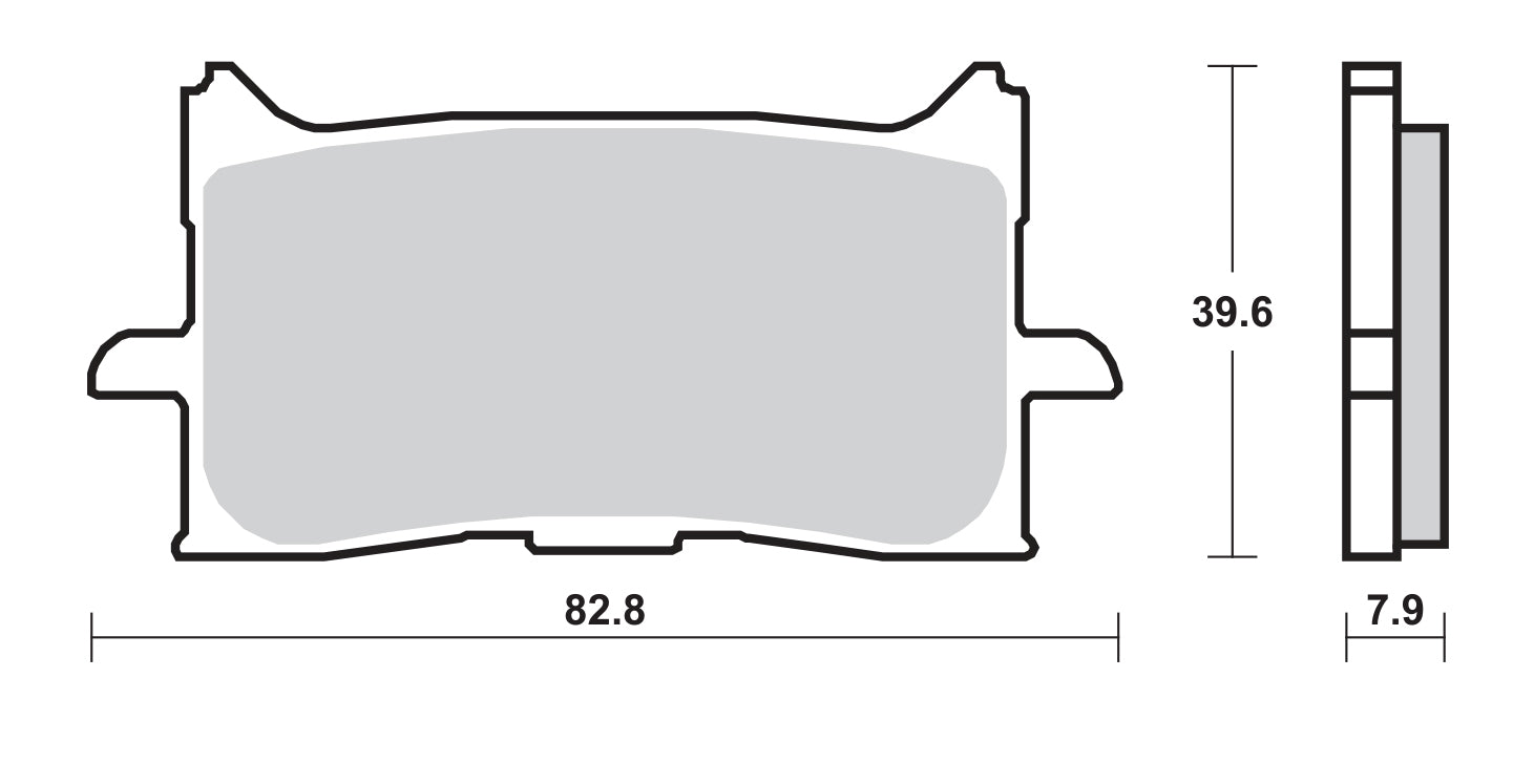 940HS PASTILHAS TRAVAO SBS HONDA CRF1000, CB125R, X-ADV FT