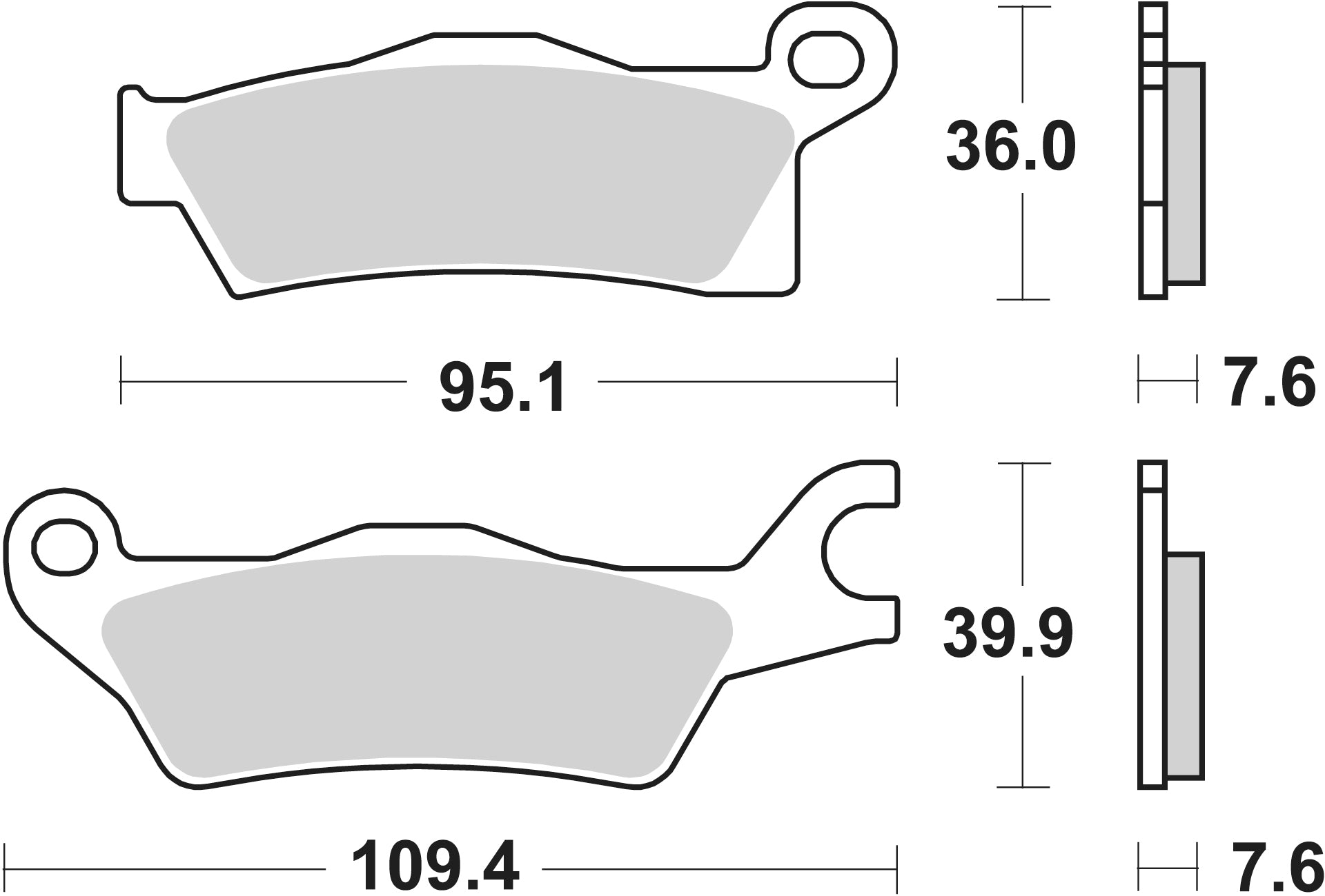 911SI PASTILHAS TRAVAO SBS CAN-AM 500/650/800/1000