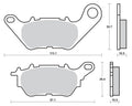 932RQ PASTILHAS TRAVAO SBS YFZ R3 TRAS
