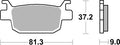 832LS PASTILHAS TRAVAO SBS BENELLI BN302/TRK302 TRAS