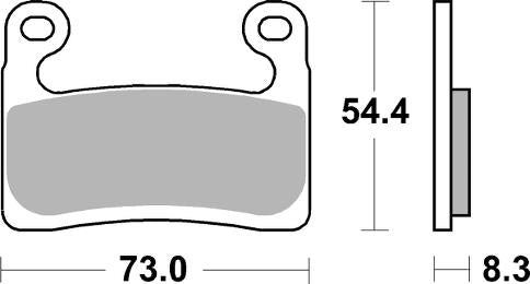 960HS PASTILHAS TRAVAO SBS BMW1250GS/S1000RR