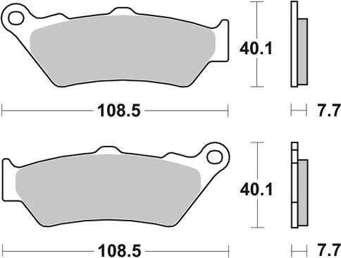 674LS PASTILHAS TRAVAO SBS BMW R1250 GS/ADV