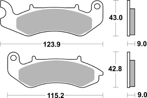 961HF PASTILHAS TRAVAO SBS BENELLI BN125, KEEWAY SUPERLIGHT 17/19 *
