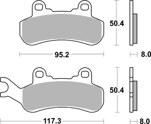 956PSI PASTILHAS TRAVAO CAN AM MAVERICK 1000 X3 TURBO R XDS 17/19