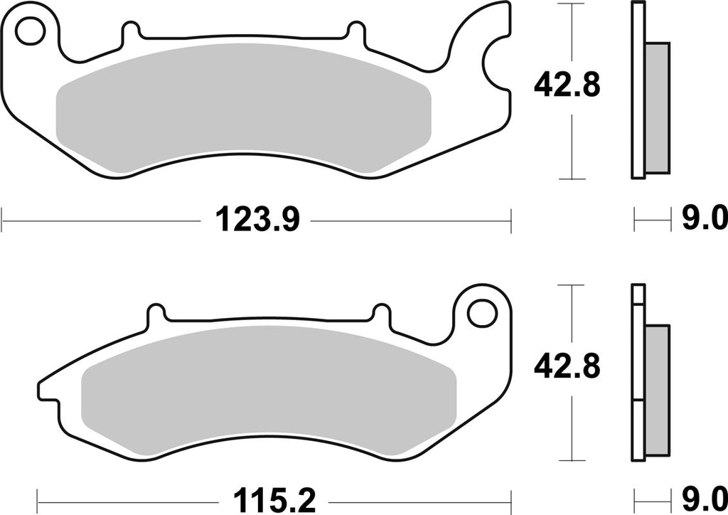 968HF PASTILHAS TRAVAO SBS BENELLI TNT 125, KEEWAY RKS 125