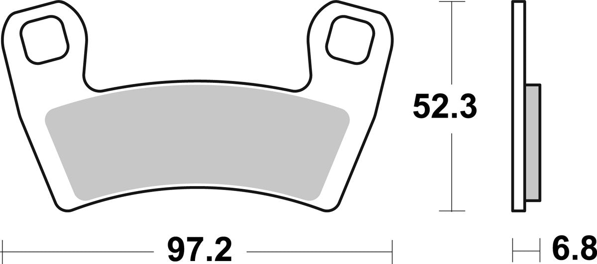 970PSI PASTILHAS TRAVAO SBS POLARIS RZR 900 15/20, RZR 1000 16/20