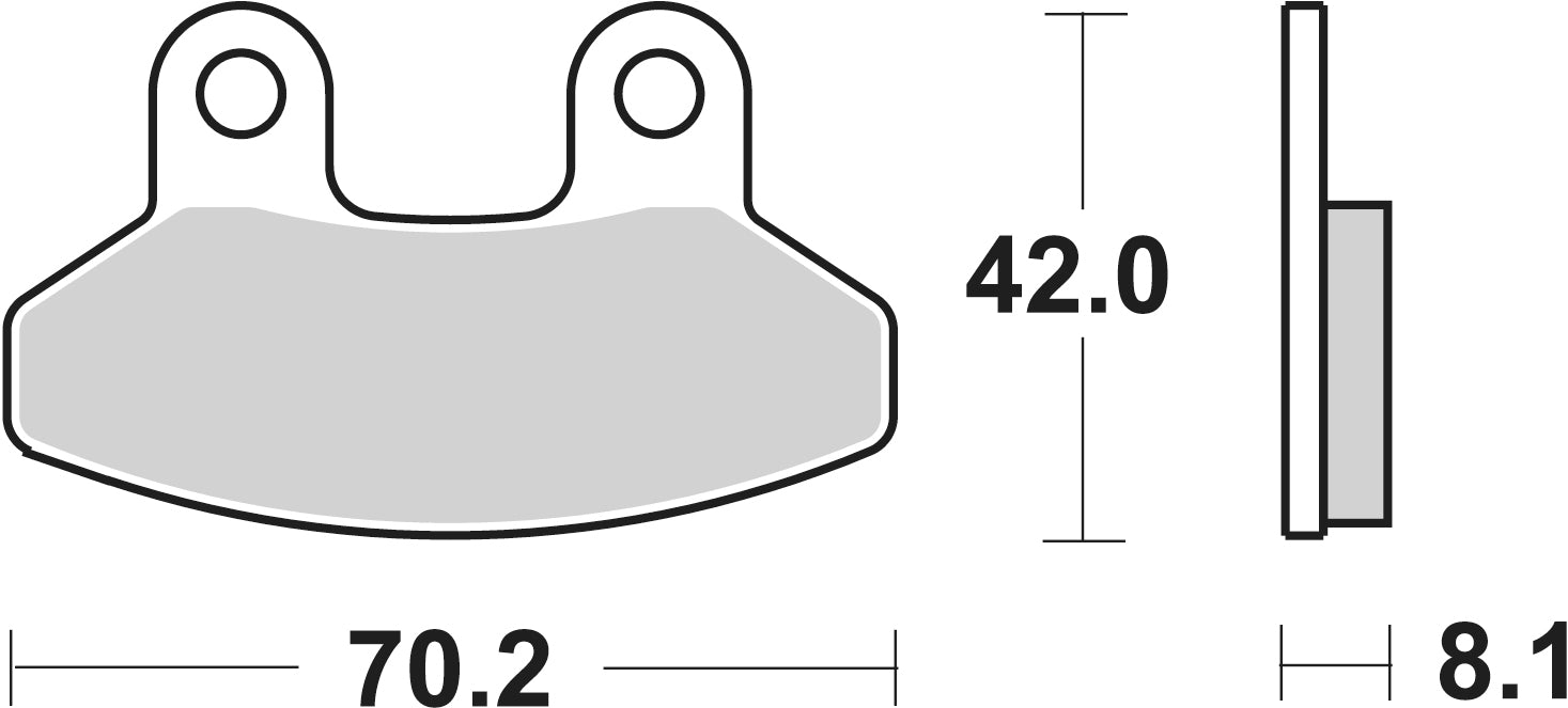 FDB2115EF PASTILHAS TRAVAO FERODO VESPA 125 4T/GTS 125 TR