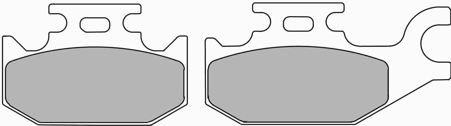 FDB2148EF PASTILHAS TRAVAO FERODO BOMBARDIEF ATV, LTR 450 LTA*