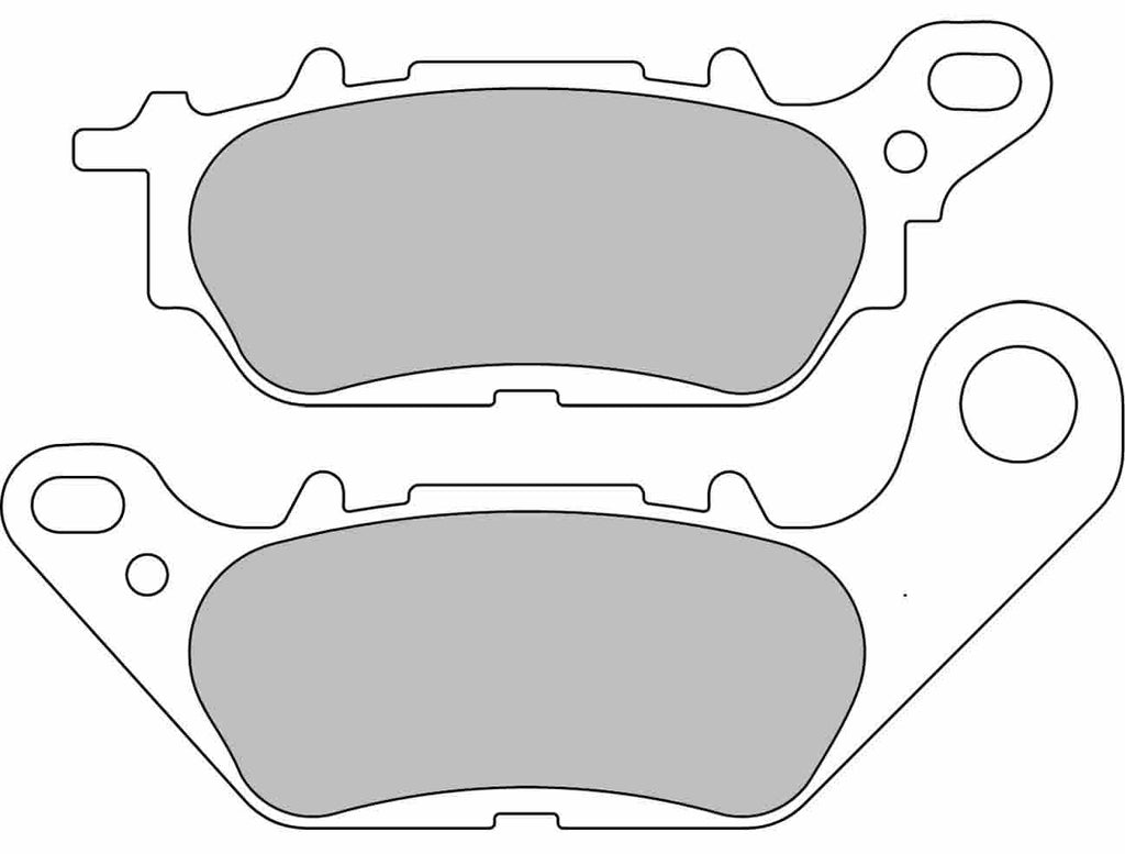 FDB2238EF PASTILHAS TRAVAO FERODO YAMAHA YBR125-08 FRT N-MAX 15/18 TRAS