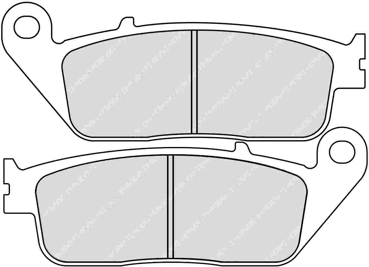 FDB664EF PASTILHAS TRAVAO FERODO CB500F/R, CBF600, CBR600F,CBR650F*