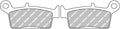 FDB539EF PASTILHAS TRAVAO FERODO NSR/CRM 50, CR 80/125/250R, YR250R