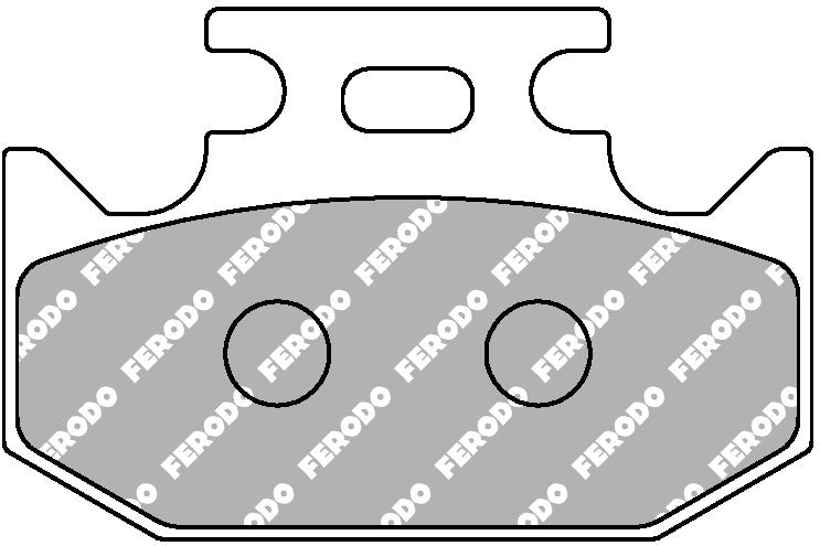 FDB659EF PASTILHAS TRAVAO FERODO DT 125 R/X TR, YZ, RM, KX, TR