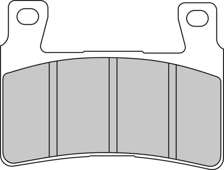 FDB2114P PASTILHAS TRAVAO FERODO CBR600F4/CBR900RR/VTR1000