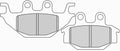 FDB2184EFP PASTILHAS TRAVAO FERODO KYMCO KXR250, ADLY300/ 320S-U
