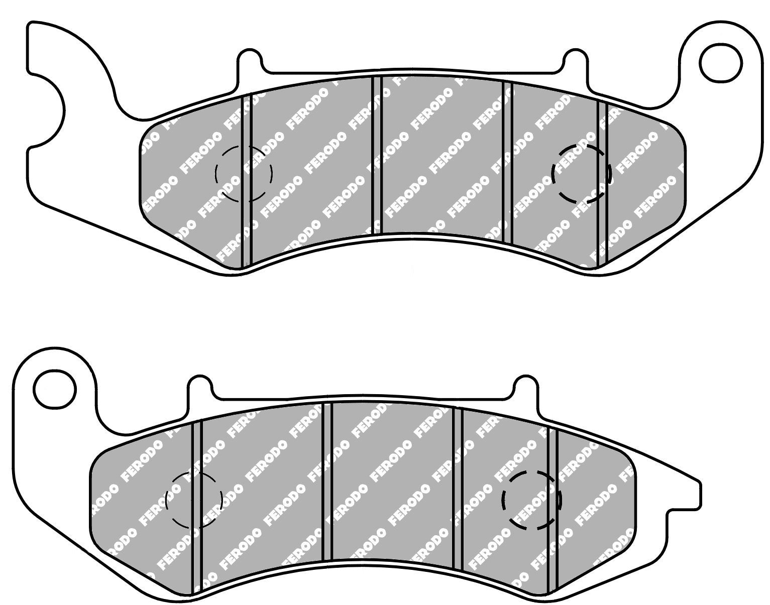 FDB2331EF PASTILHAS TRAVAO FERODO BENELLI LEONCINO 125 22/24 BN125 18/24 KEEWAY CITY BLADE 125 18/22 FRENTE