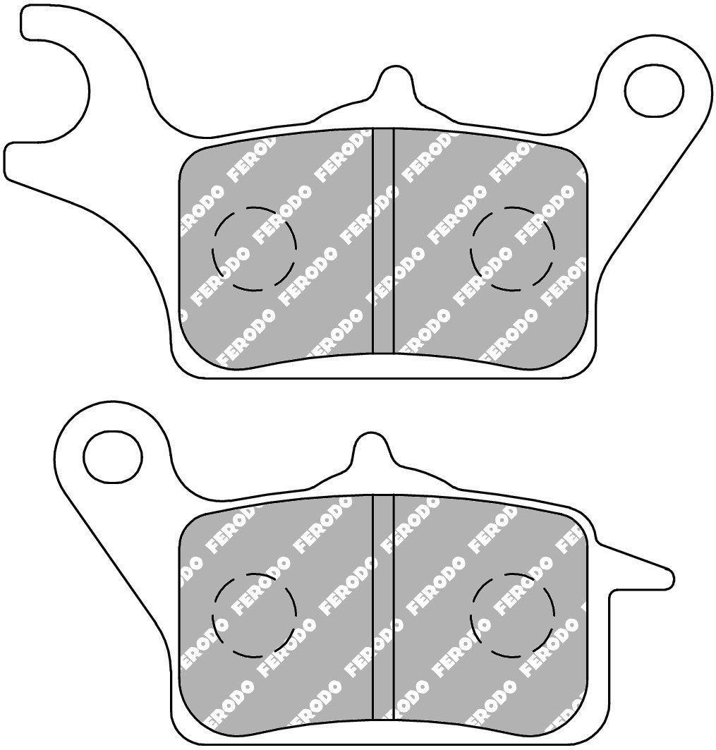 FDB2297EF PASTILHAS TRAVAO FERODO YAMAHA TRICITY 125 14/23 TRICITY 300 20/23 FRENTE DIREITO