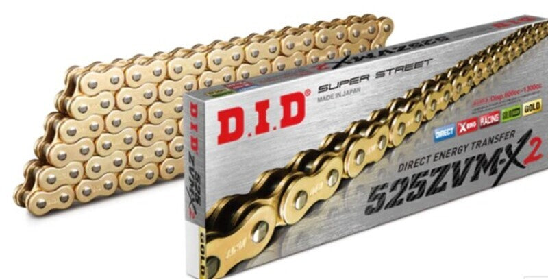CORRENTE DID 525ZVM-X2 G&G 118L "ZJ" X-RING