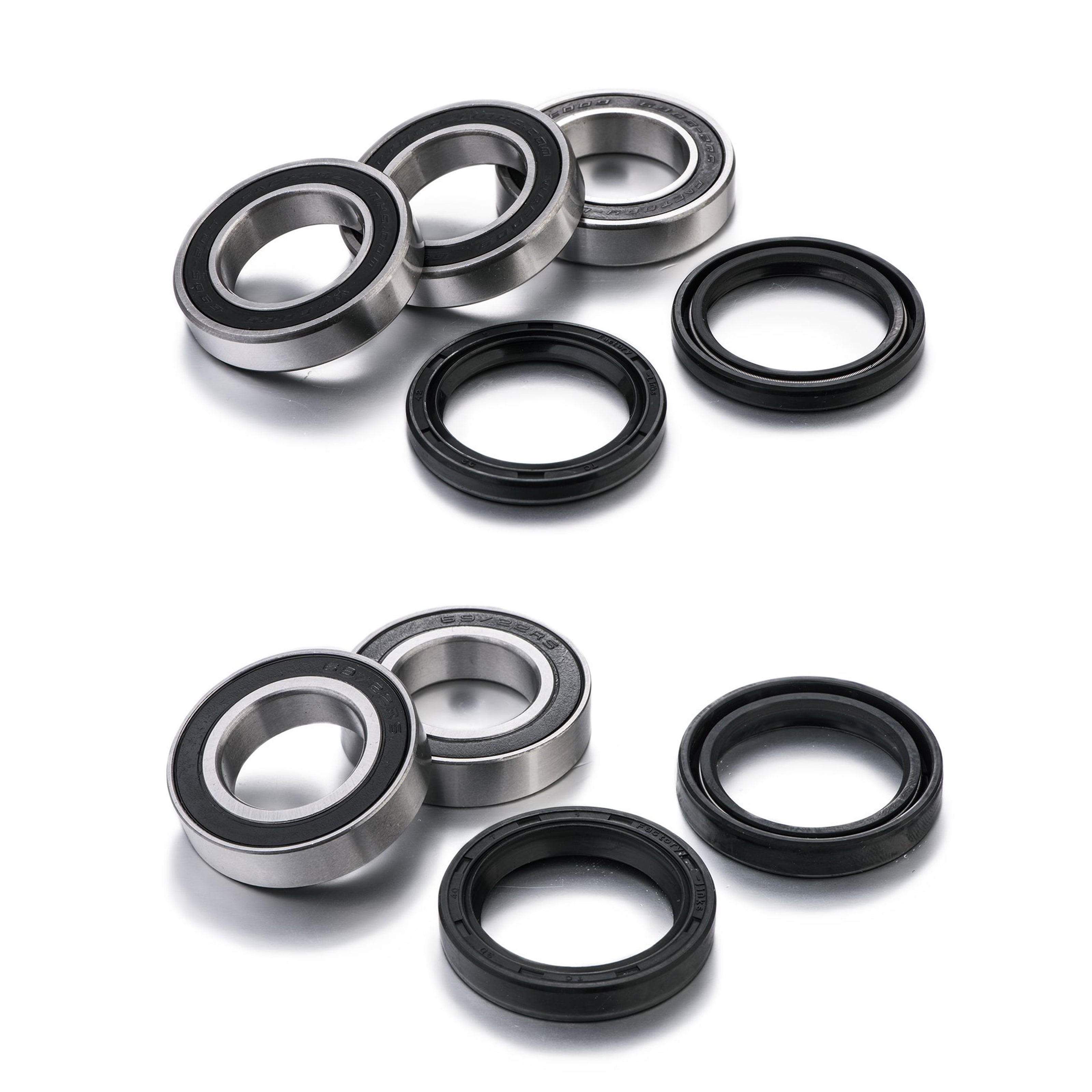 KIT ROLAMENTOS RODAS FRENTE+TRAS FACTORY LINKS KWK-S-001 RMZ250/450 07/24