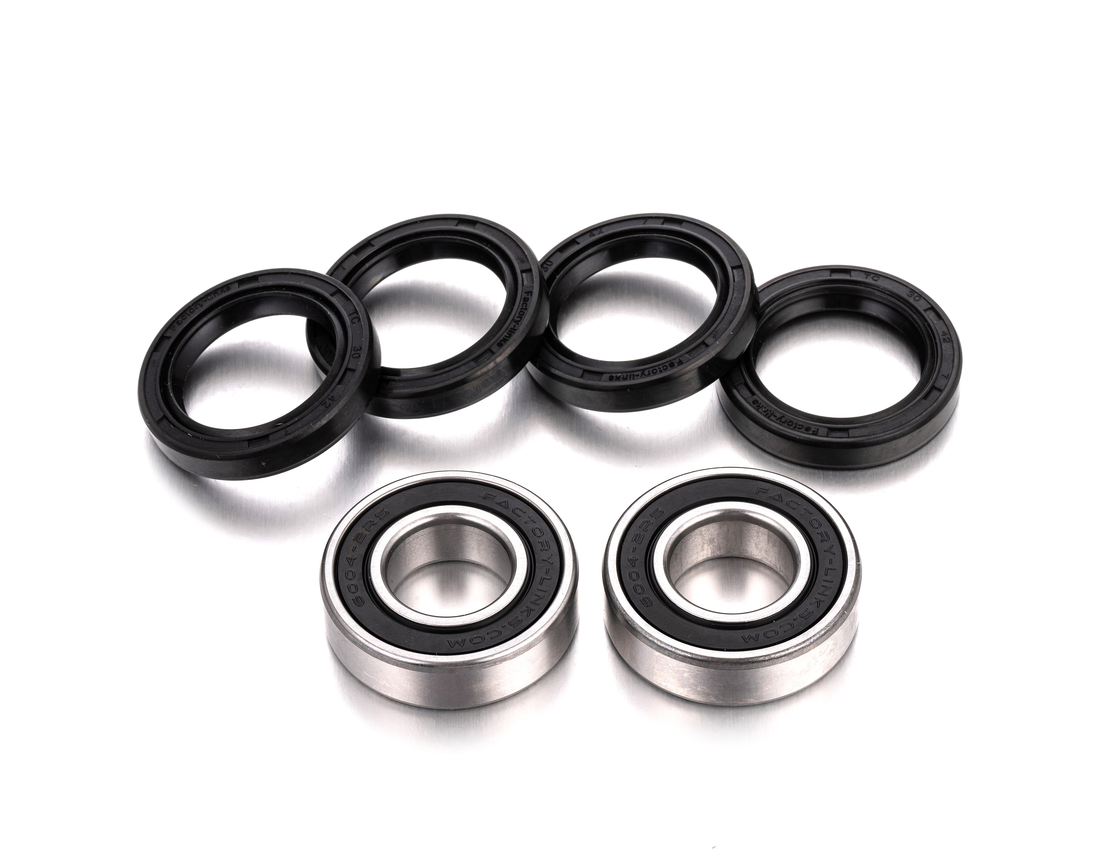 KIT ROLAMENTOS RODA FRENTE FACTORY LINKS FWK-F-001 CF MOTO 650MT 16/20