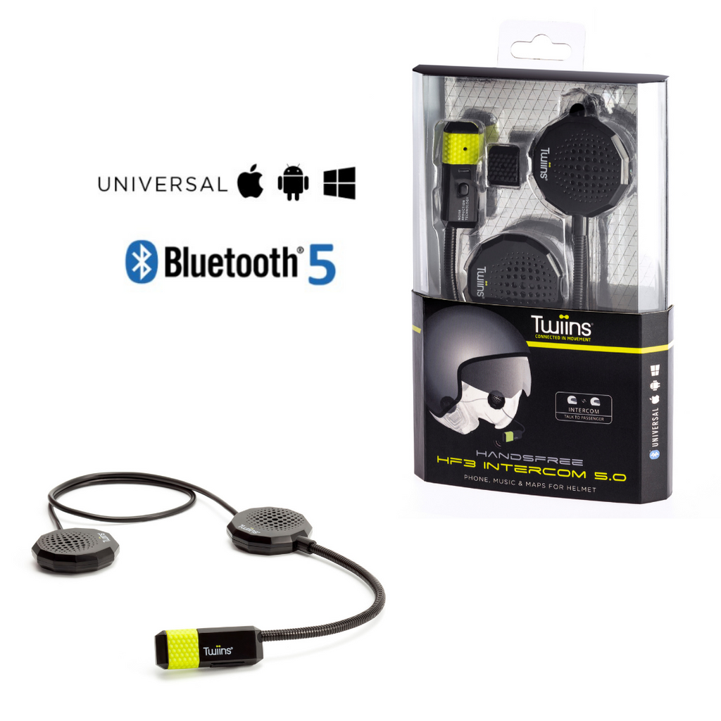 KIT MÃOS LIVRES TWIINS HF3 INTERCOM 5.0