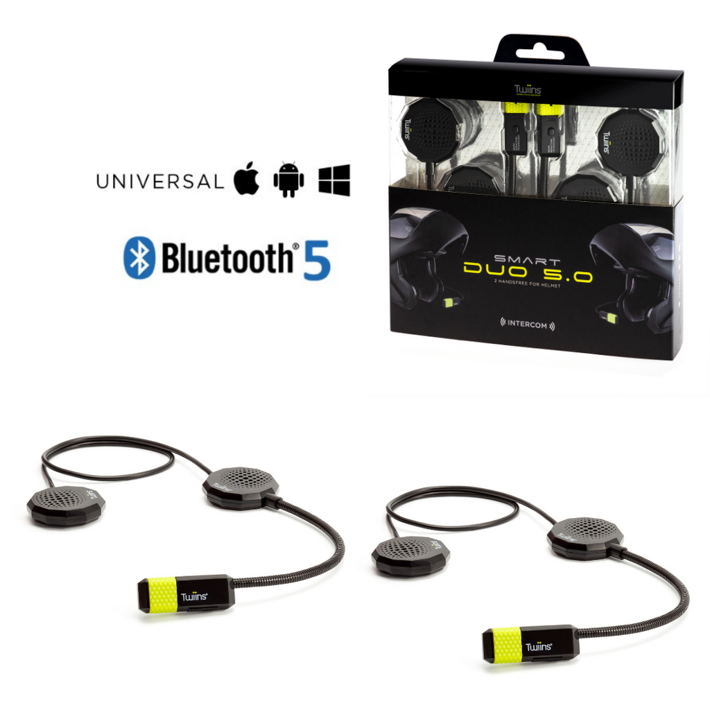KIT MÃOS LIVRES TWIINS SMART DUO INTERCOM 5.0 (HF2+HF3)