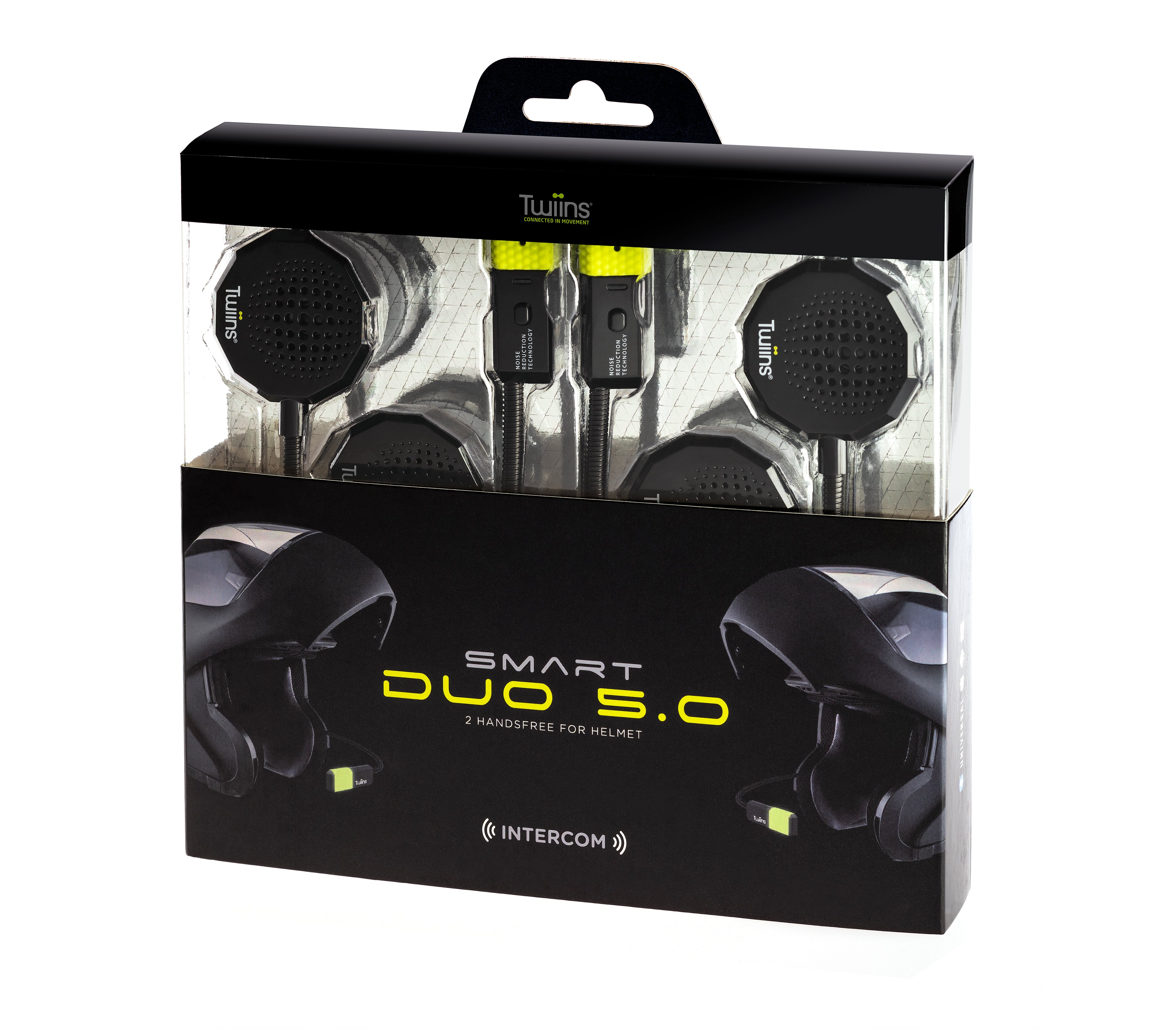 KIT MÃOS LIVRES TWIINS SMART DUO INTERCOM 5.0 (HF2+HF3)