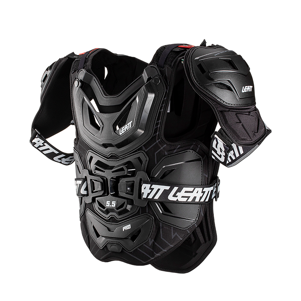 PEITORAL LEATT 5.5 PRO PRETO XXL - 5014101113 -
