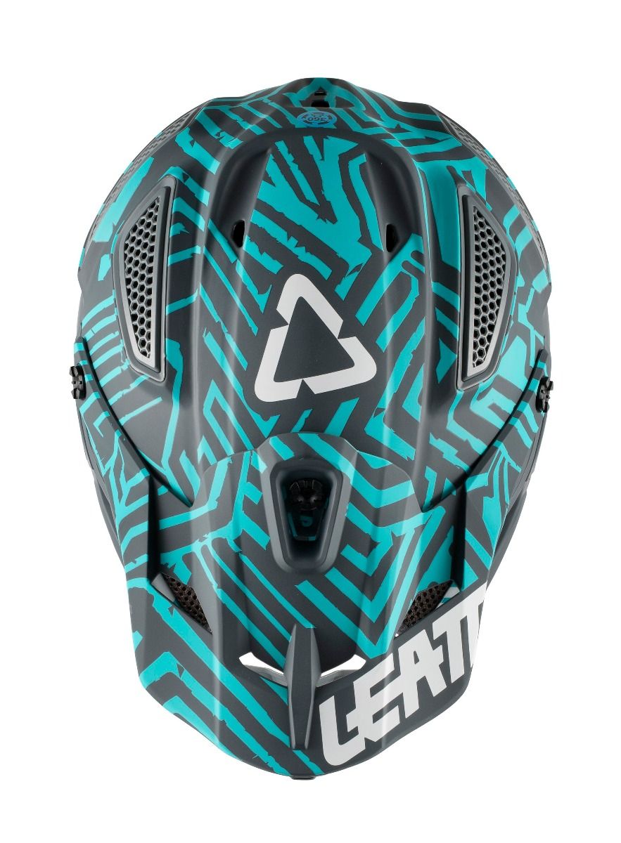 CAPACETE LEATT GPX 5.5 V11 CINZA/AZUL - M - 1018100102 -
