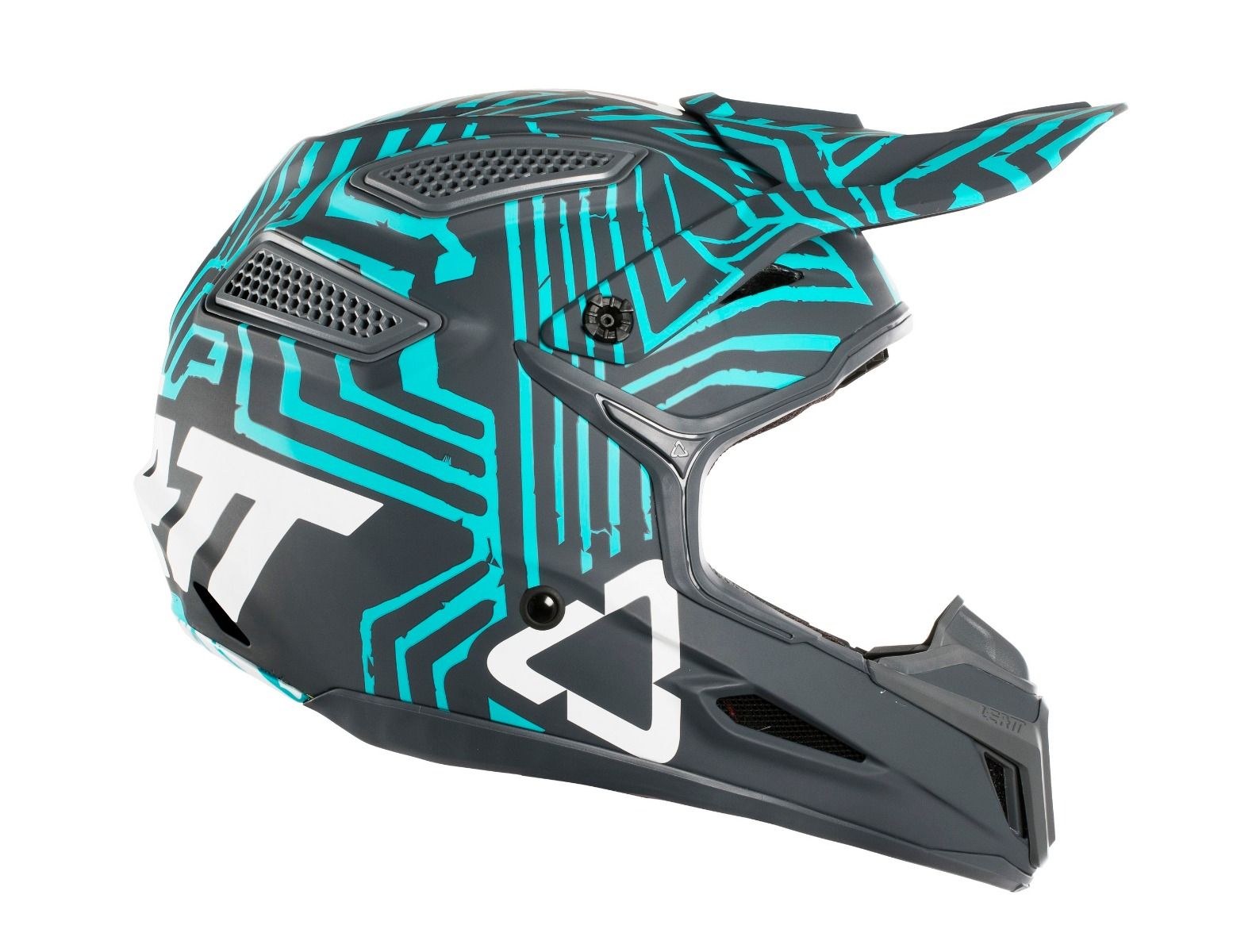 CAPACETE LEATT GPX 5.5 V11 CINZA/AZUL - L - 1018100103 -
