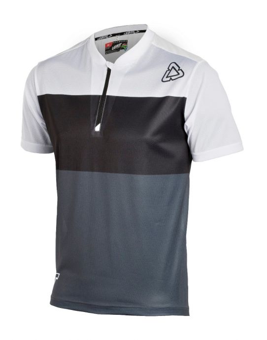 CAMISOLA LEATT DBX 1.0 1/2 ZIP BRANCA - S - 5018550341 -