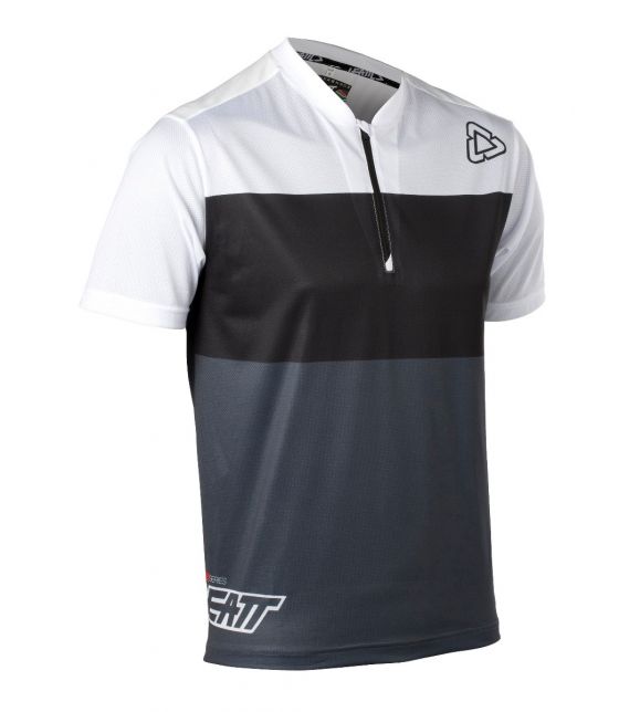 CAMISOLA LEATT DBX 1.0 1/2 ZIP BRANCA - L - 5018550343 -