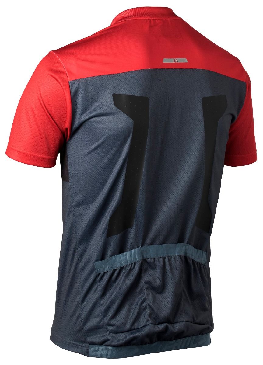 CAMISOLA LEATT DBX 1.0 1/2 ZIP VERMELHA - XL -5018550374 -