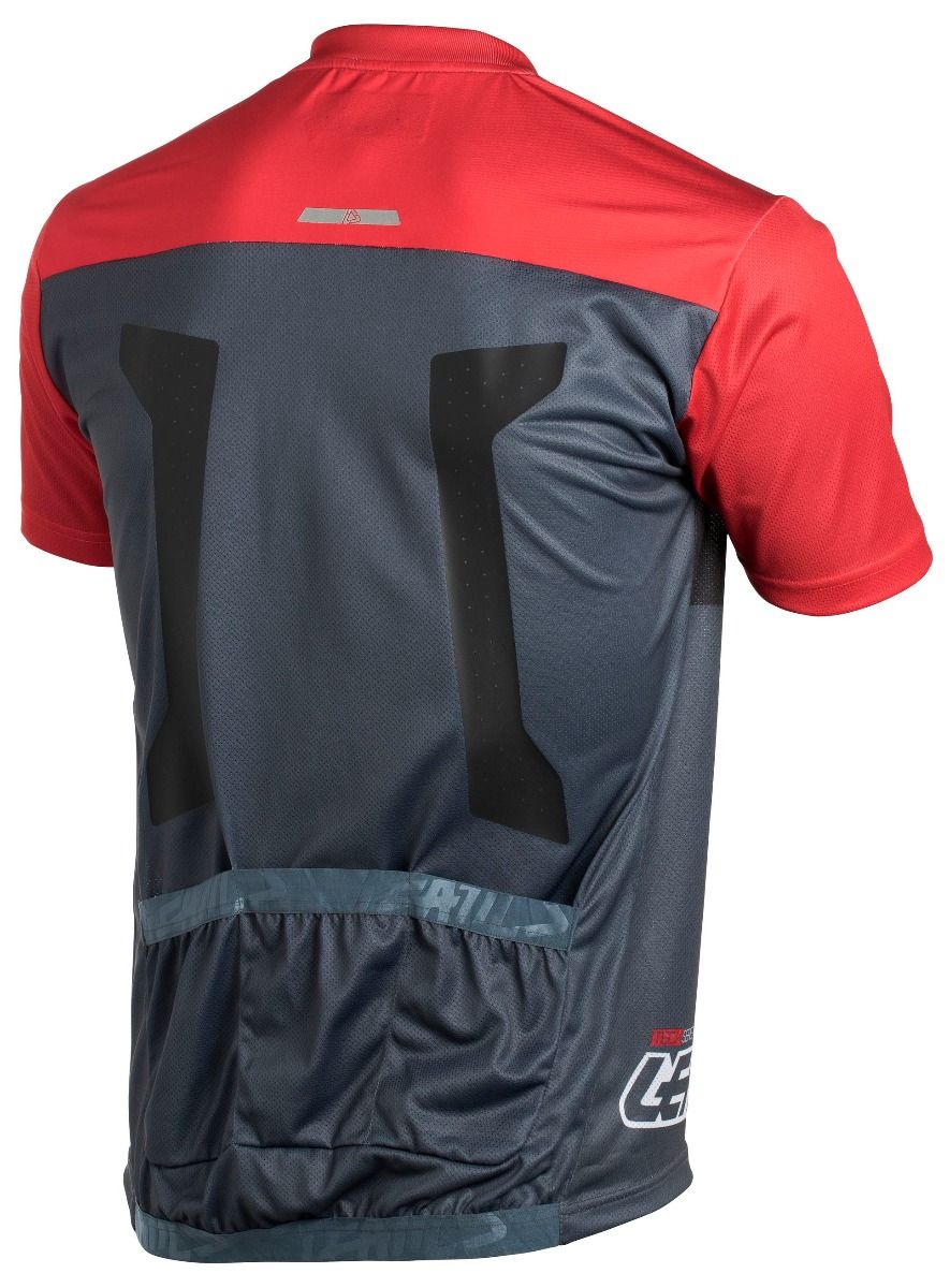 CAMISOLA LEATT DBX 1.0 1/2 ZIP VERMELHA - XL -5018550374 -