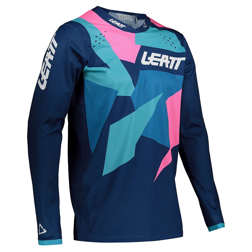 CAMISOLA LEATT 4.5 LITE AZUL/ROSA - M - 5021020261 -