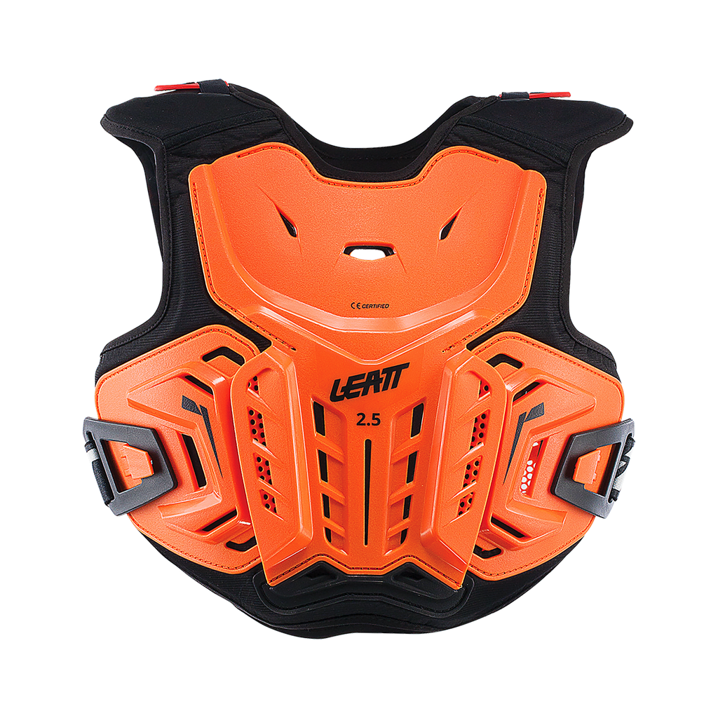 PEITORAL LEATT 2.5 JUNIOR LARANJA/PRETO - L/XL - 5017120141 -
