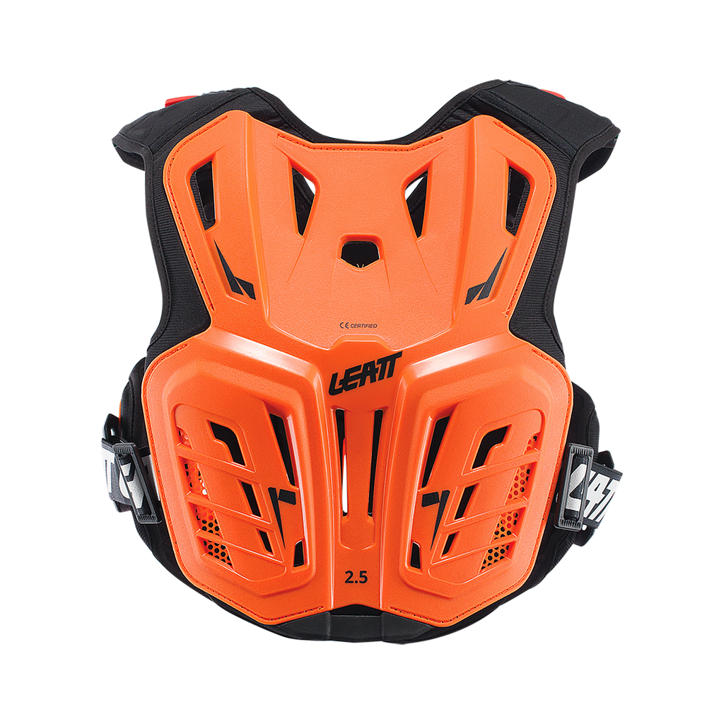 PEITORAL LEATT 2.5 JUNIOR LARANJA/PRETO - L/XL - 5017120141 -