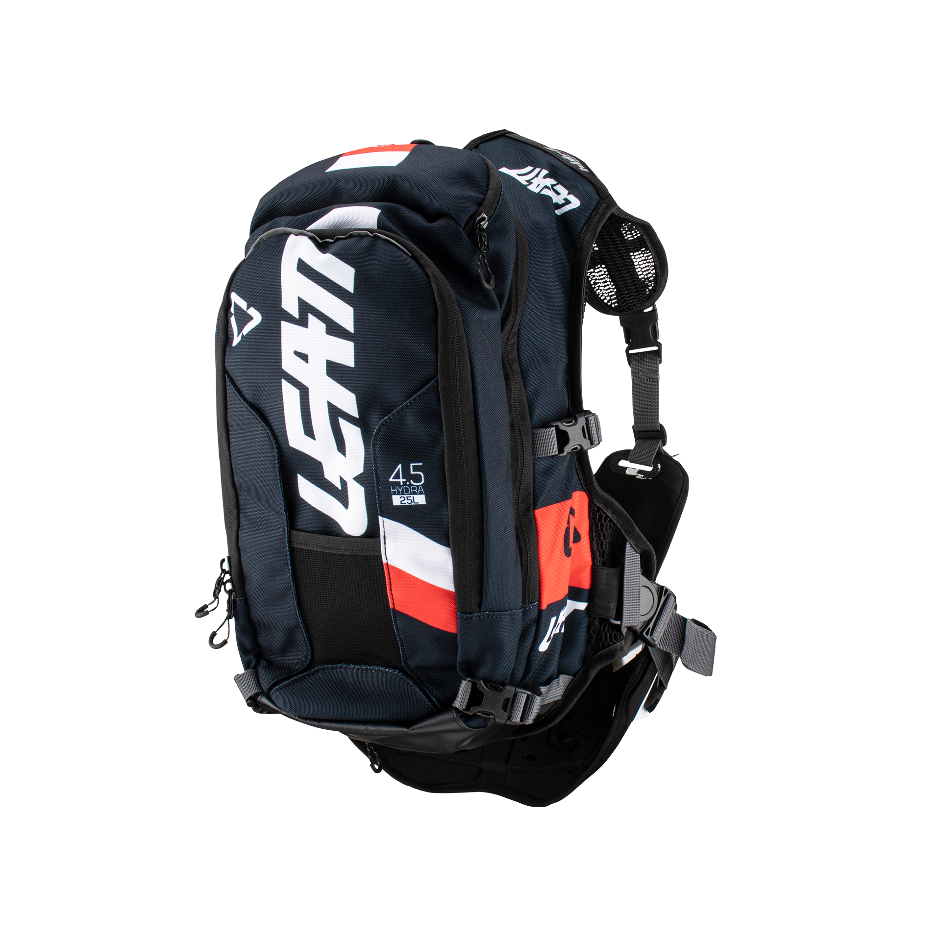 PEITORAL LEATT 4.5 HYDRA PRETO/VERMELHO - 7023051500