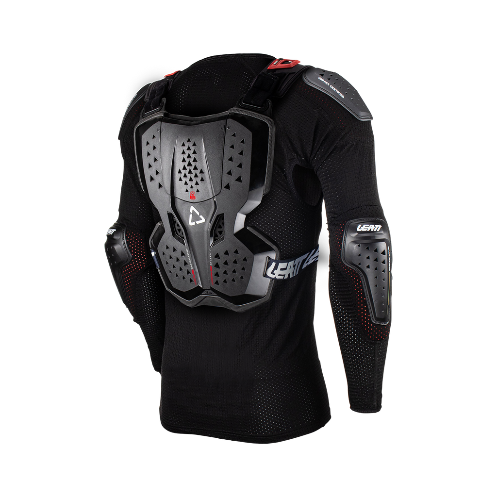 PEITORAL LEATT 3.5 INTEGRAL JUNIOR PRETO/VERMELHO - L/XL - 5023050951
